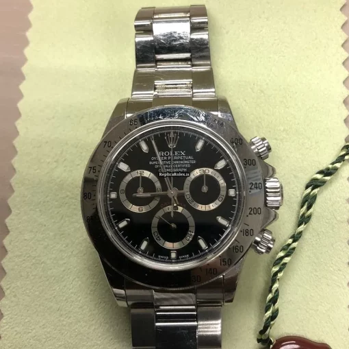 Luxury Fake Rolex Daytona 116520 Caliber 4130 Automatic Movement 40mm Steel Case Mens/unisex Watch - Image 7