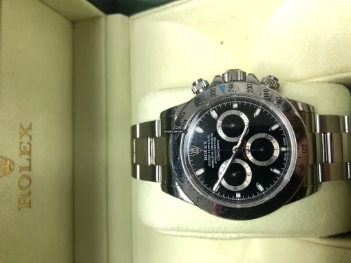 Luxury Fake Rolex Daytona 116520 Caliber 4130 Automatic Movement 40mm Steel Case Mens/unisex Watch - Image 9