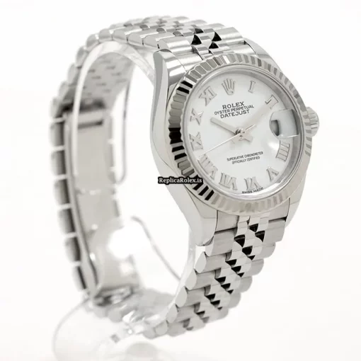 Epic Replica Rolex Lady-datejust 28 Caliber 2236 Automatic Movement 28mm Gold/steel Case Watch - Image 10
