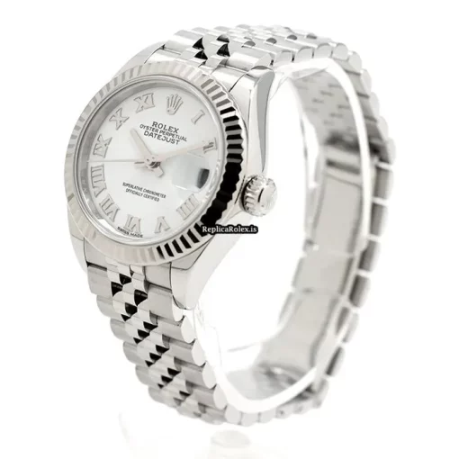 Epic Replica Rolex Lady-datejust 28 Caliber 2236 Automatic Movement 28mm Gold/steel Case Watch - Image 2