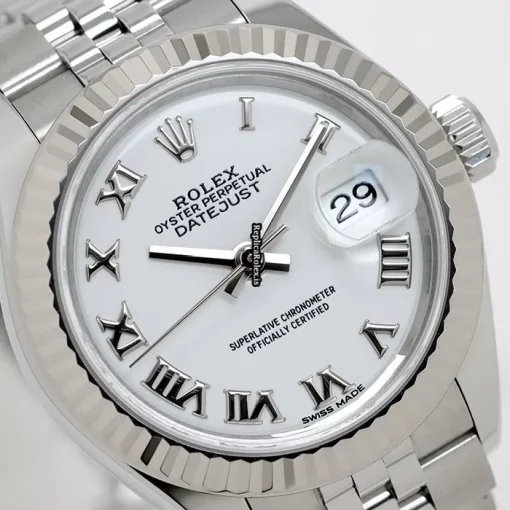 Epic Replica Rolex Lady-datejust 28 Caliber 2236 Automatic Movement 28mm Gold/steel Case Watch - Image 6