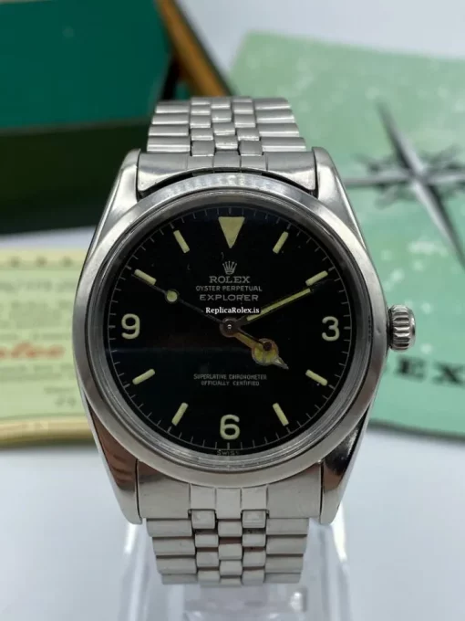 Perfect Fake Rolex Explorer 1016 Caliber 1570 Automatic Movement 36mm Steel Case Mens/unisex Watch - Image 4