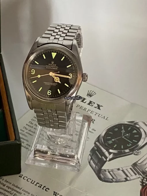 Perfect Fake Rolex Explorer 1016 Caliber 1570 Automatic Movement 36mm Steel Case Mens/unisex Watch - Image 7