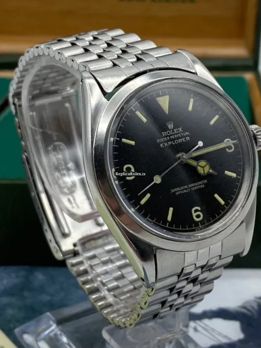 Perfect Fake Rolex Explorer 1016 Caliber 1570 Automatic Movement 36mm Steel Case Mens/unisex Watch - Image 8
