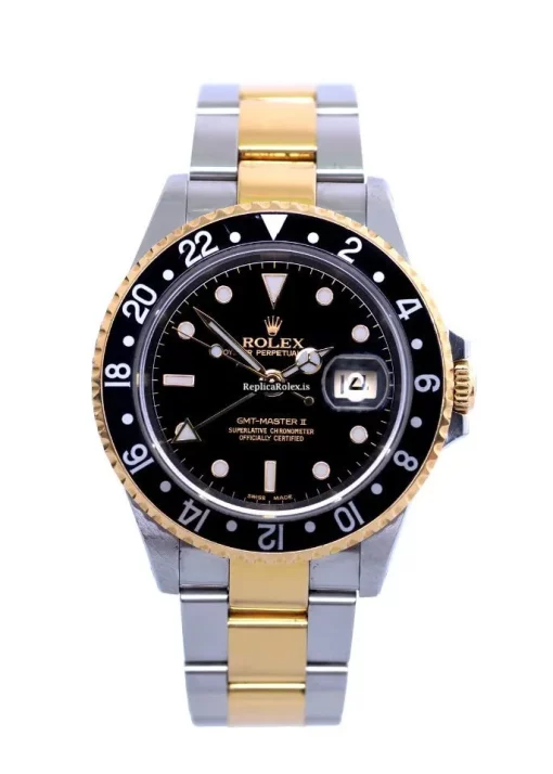 Epic Replicas Rolex Gmt-master II 16713 Caliber 3185 Automatic Movement 40mm Gold/steel Case Mens/unisex Watch
