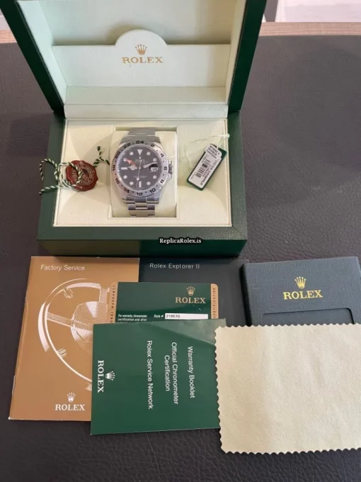 Neat Copy Rolex Explorer II 216570 Caliber 3187 Automatic Movement 42mm Steel Case Mens/unisex Watch - Image 4