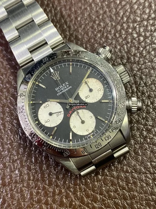 Swiss Replica Rolex Daytona 6265 Caliber 727 Manual Winding Movement 37mm Steel Case Mens/unisex Watch