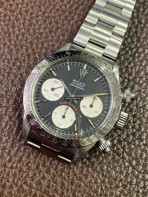 Swiss Replica Rolex Daytona 6265 Caliber 727 Manual Winding Movement 37mm Steel Case Mens/unisex Watch - Image 2