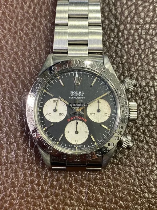 Swiss Replica Rolex Daytona 6265 Caliber 727 Manual Winding Movement 37mm Steel Case Mens/unisex Watch - Image 3