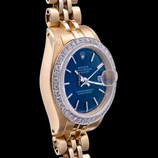 Cheap Replica Rolex Lady-datejust 69178 Caliber 2135 Automatic Movement 26mm Yellow Gold Case Womens Watch - Image 3
