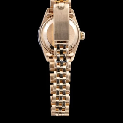 Cheap Replica Rolex Lady-datejust 69178 Caliber 2135 Automatic Movement 26mm Yellow Gold Case Womens Watch - Image 5