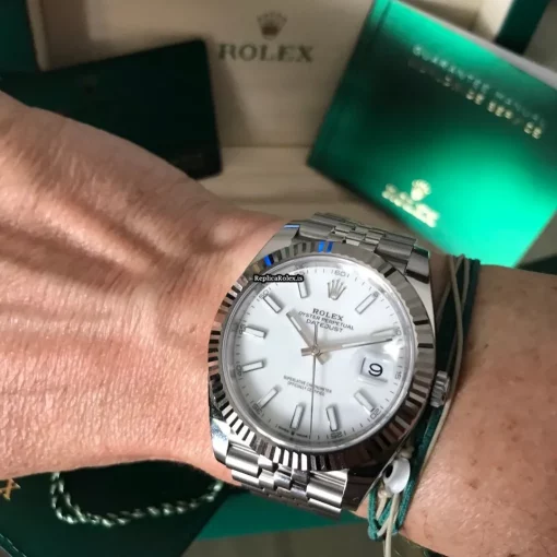 Awesome Fake Rolex Datejust 126334 Caliber 3235 Automatic Movement 41mm Steel Case Mens/unisex Watch - Image 5