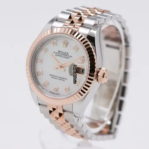 High-end Clone Rolex Lady-datejust 279171ng Caliber 2236 Automatic Movement 28mm Gold/steel Case Watch - Image 2