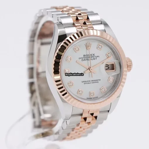 High-end Clone Rolex Lady-datejust 279171ng Caliber 2236 Automatic Movement 28mm Gold/steel Case Watch - Image 5
