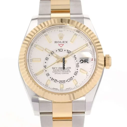 Exquisite Replica Rolex Sky-dweller 326933 Caliber 9001 Automatic Movement 42mm Gold/steel Case Mens/unisex Watch