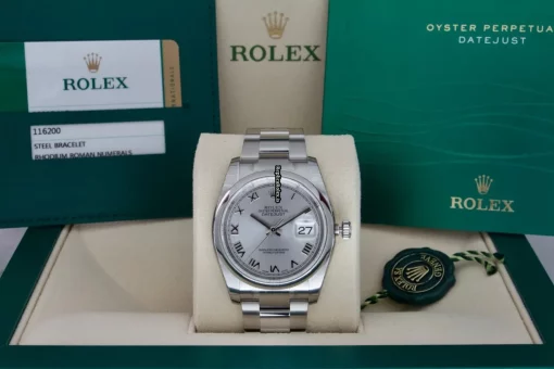 Neat Replica Rolex Datejust 116200 Caliber 3135 Automatic Movement 36mm Steel Case Mens/unisex Watch