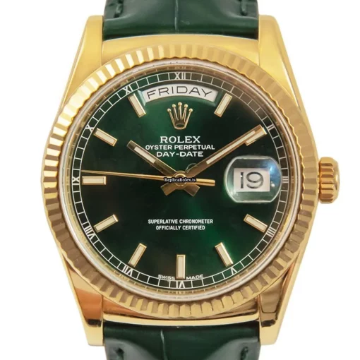 Fantastic Replica Rolex Day-date 36 118138 Caliber 3155 Automatic Movement 36mm Yellow Gold Case Mens/unisex Watch