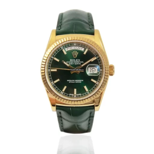 Fantastic Replica Rolex Day-date 36 118138 Caliber 3155 Automatic Movement 36mm Yellow Gold Case Mens/unisex Watch - Image 2