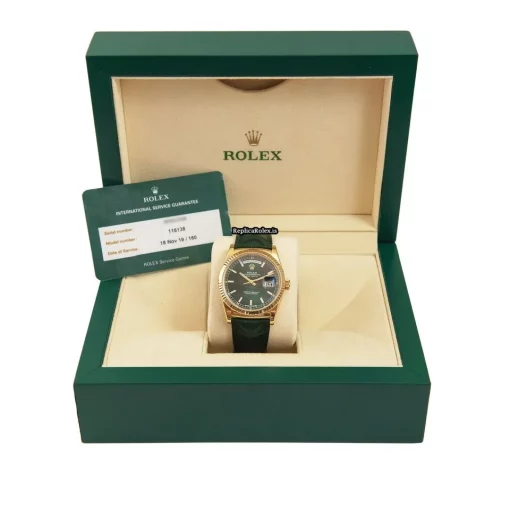 Fantastic Replica Rolex Day-date 36 118138 Caliber 3155 Automatic Movement 36mm Yellow Gold Case Mens/unisex Watch - Image 4