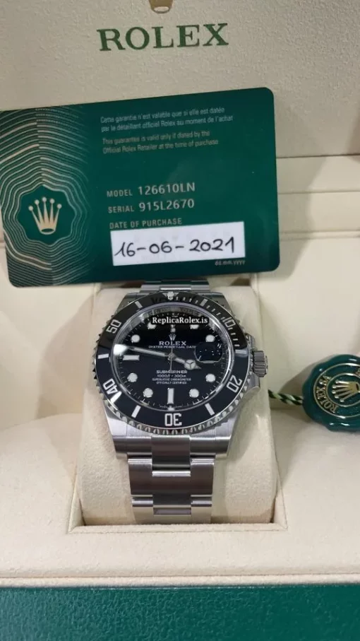 Great Fake Rolex Submariner Date 126610ln Caliber 3235 Automatic Movement 41x40mm Steel Case Mens/unisex Watch - Image 2