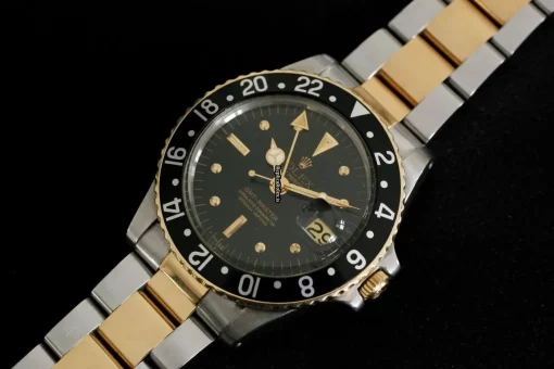 Ideal Fake Rolex Gmt-master 1675 Caliber 1570 Automatic Movement 40mm Gold/steel Case Mens/unisex Watch - Image 3