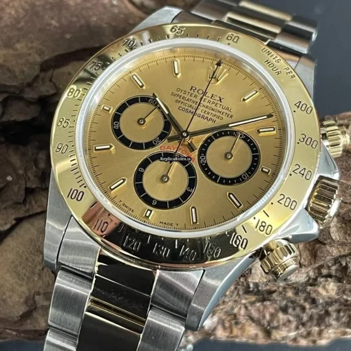 Superb Replica Rolex Daytona 16523 Automatic Movement 40mm Gold/steel Case Watch