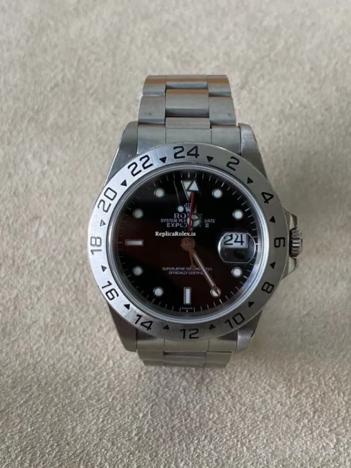 Fantastic Replicas Rolex Explorer II 16570 Caliber 3185 Automatic Movement 40mm Steel Case Mens/unisex Watch - Image 3