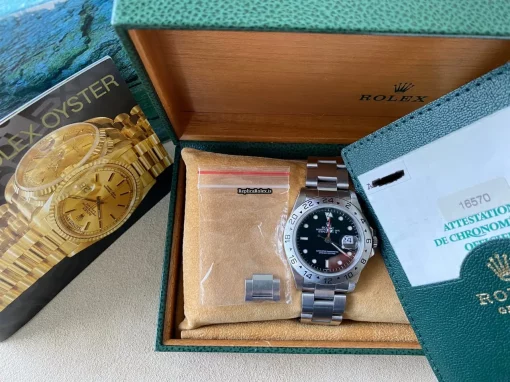 Fantastic Replicas Rolex Explorer II 16570 Caliber 3185 Automatic Movement 40mm Steel Case Mens/unisex Watch - Image 8