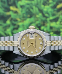 Defect Copy Rolex Lady-datejust 69173 Caliber 2135 Automatic Movement 26x42mm Gold/steel Case Womens Watch