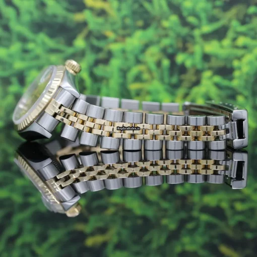 Defect Copy Rolex Lady-datejust 69173 Caliber 2135 Automatic Movement 26x42mm Gold/steel Case Womens Watch - Image 10