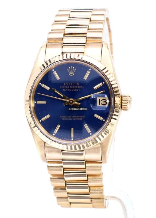 Fantastic Clone Rolex Datejust 6827 Caliber 2135 Automatic Movement 31mm Yellow Gold Case Womens Watch