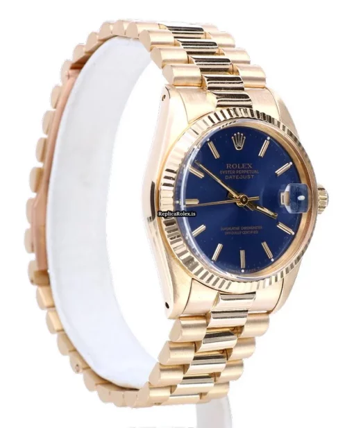 Fantastic Clone Rolex Datejust 6827 Caliber 2135 Automatic Movement 31mm Yellow Gold Case Womens Watch - Image 7