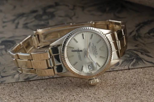 Excellent Replica Rolex Oyster Perpetual Lady Date 6517 Caliber 1130 Automatic Movement 26mm Yellow Gold Case Womens Watch - Image 3