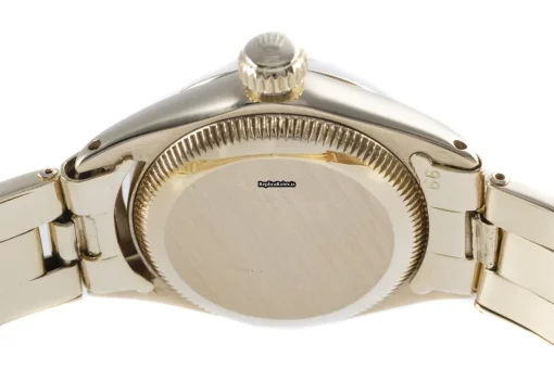 Excellent Replica Rolex Oyster Perpetual Lady Date 6517 Caliber 1130 Automatic Movement 26mm Yellow Gold Case Womens Watch - Image 8