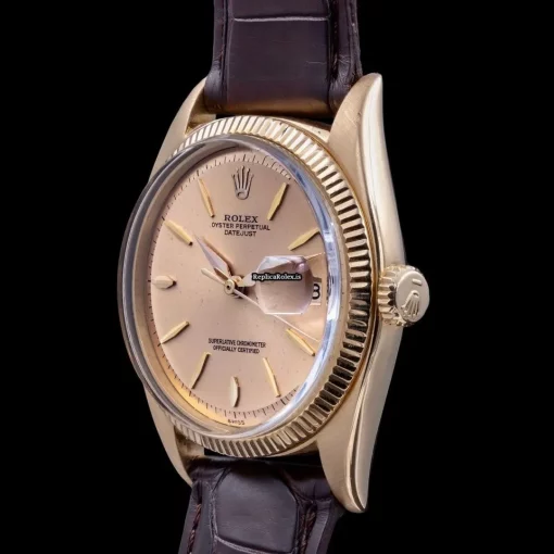 Design Replica Rolex Datejust 1601 Caliber 1570 Automatic Movement 36mm Yellow Gold Case Mens/unisex Watch - Image 5
