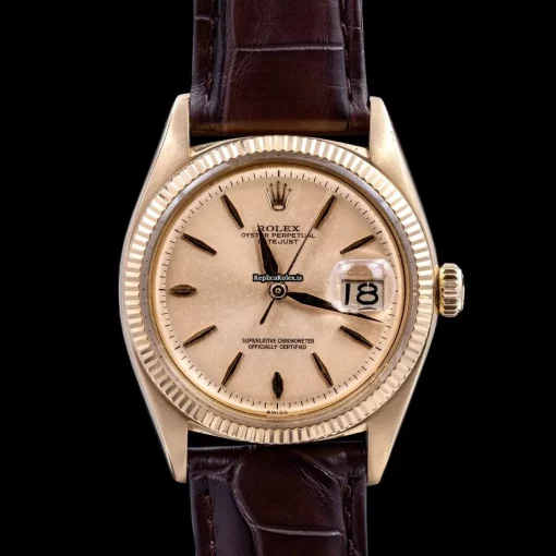 Design Replica Rolex Datejust 1601 Caliber 1570 Automatic Movement 36mm Yellow Gold Case Mens/unisex Watch - Image 9