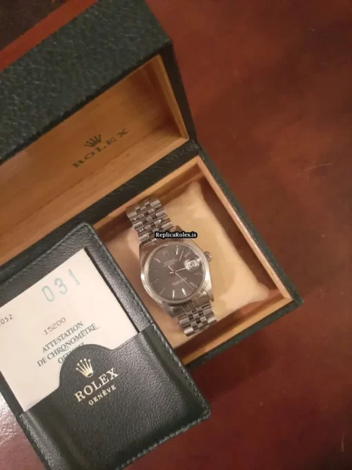 Excellent Replica Rolex Oyster Perpetual Date 15200 Caliber 1570 Automatic Movement 34mm Steel Case Mens/unisex Watch - Image 2