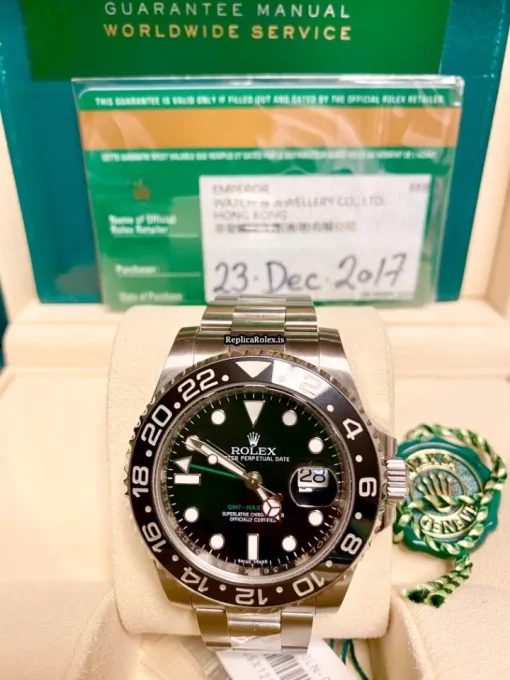 Pleasing Fake Rolex Gmt-master II 116710ln Caliber 3186 Automatic Movement 40mm Steel Case Mens/unisex Watch - Image 4