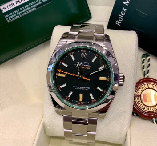 Incredible Replica Rolex Milgauss 116400gv Caliber 3131 Automatic Movement 40mm Steel Case Mens/unisex Watch - Image 6