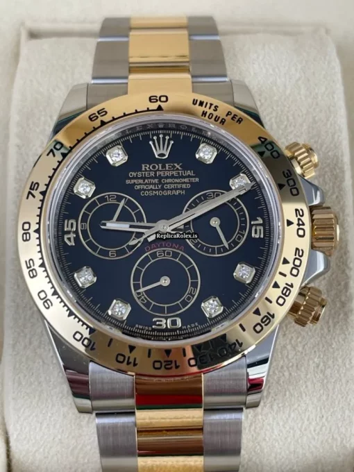 Stylish Fake Rolex Daytona 116503 Caliber 4130 Automatic Movement 40mm Gold/steel Case Mens/unisex Watch - Image 2