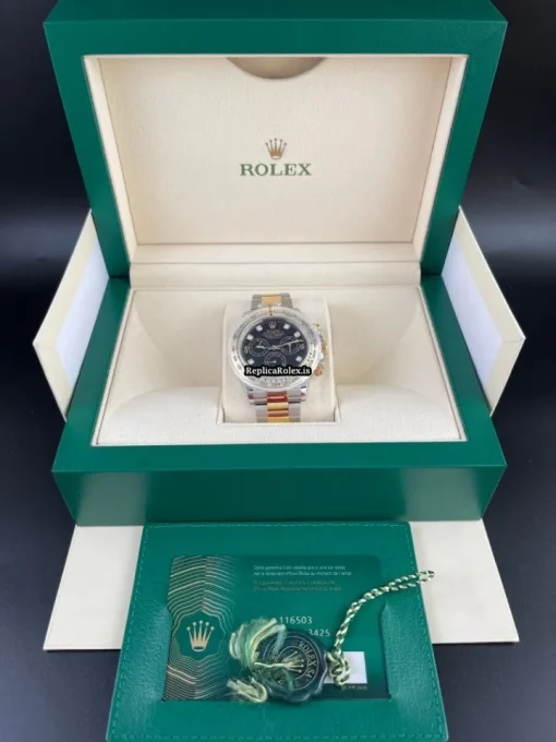 Stylish Fake Rolex Daytona 116503 Caliber 4130 Automatic Movement 40mm Gold/steel Case Mens/unisex Watch - Image 6