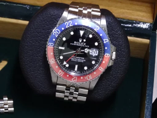 Inexpensive Replica Rolex Gmt-master 16750 Caliber 3075 Automatic Movement 40mm Steel Case Mens/unisex Watch - Image 2
