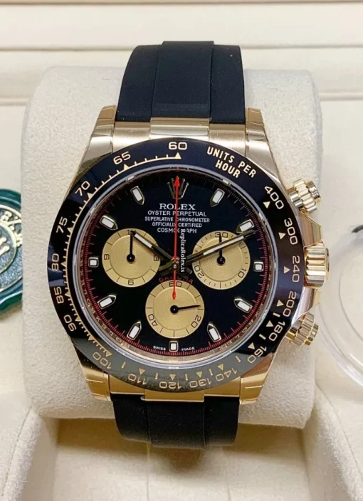 Trustworthy Copies Rolex Daytona 116518ln Caliber 4130 Automatic Movement 40mm Yellow Gold Case Mens/unisex Watch