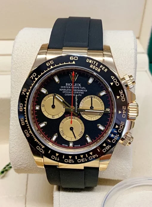 Trustworthy Copies Rolex Daytona 116518ln Caliber 4130 Automatic Movement 40mm Yellow Gold Case Mens/unisex Watch - Image 3