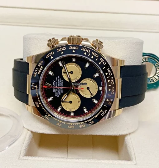 Trustworthy Copies Rolex Daytona 116518ln Caliber 4130 Automatic Movement 40mm Yellow Gold Case Mens/unisex Watch - Image 4