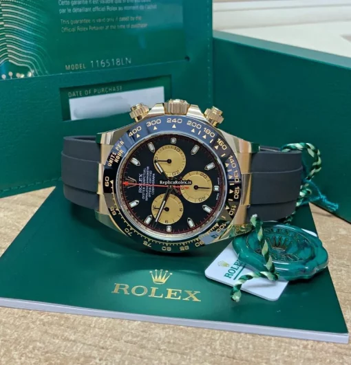 Trustworthy Copies Rolex Daytona 116518ln Caliber 4130 Automatic Movement 40mm Yellow Gold Case Mens/unisex Watch - Image 5