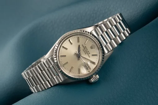 Wonderful Fake Rolex Oyster Perpetual Lady Date 6516 Caliber 1160 Automatic Movement 26mm White Gold Case Womens Watch - Image 3