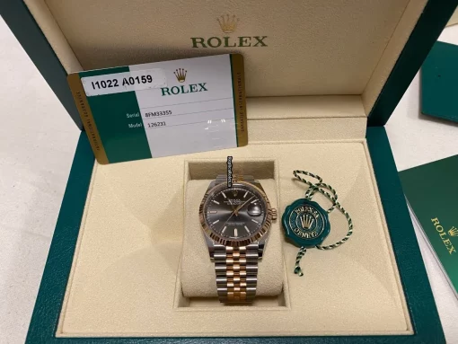 Amazing Replica Rolex Datejust 126231-0013 Caliber 3235 Automatic Movement 36mm Gold/steel Case Mens/unisex Watch