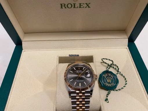 Amazing Replica Rolex Datejust 126231-0013 Caliber 3235 Automatic Movement 36mm Gold/steel Case Mens/unisex Watch - Image 5