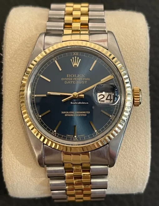 Offering Fake Rolex Datejust 16013 Caliber 3035 Automatic Movement 36mm Gold/steel Case Mens/unisex Watch